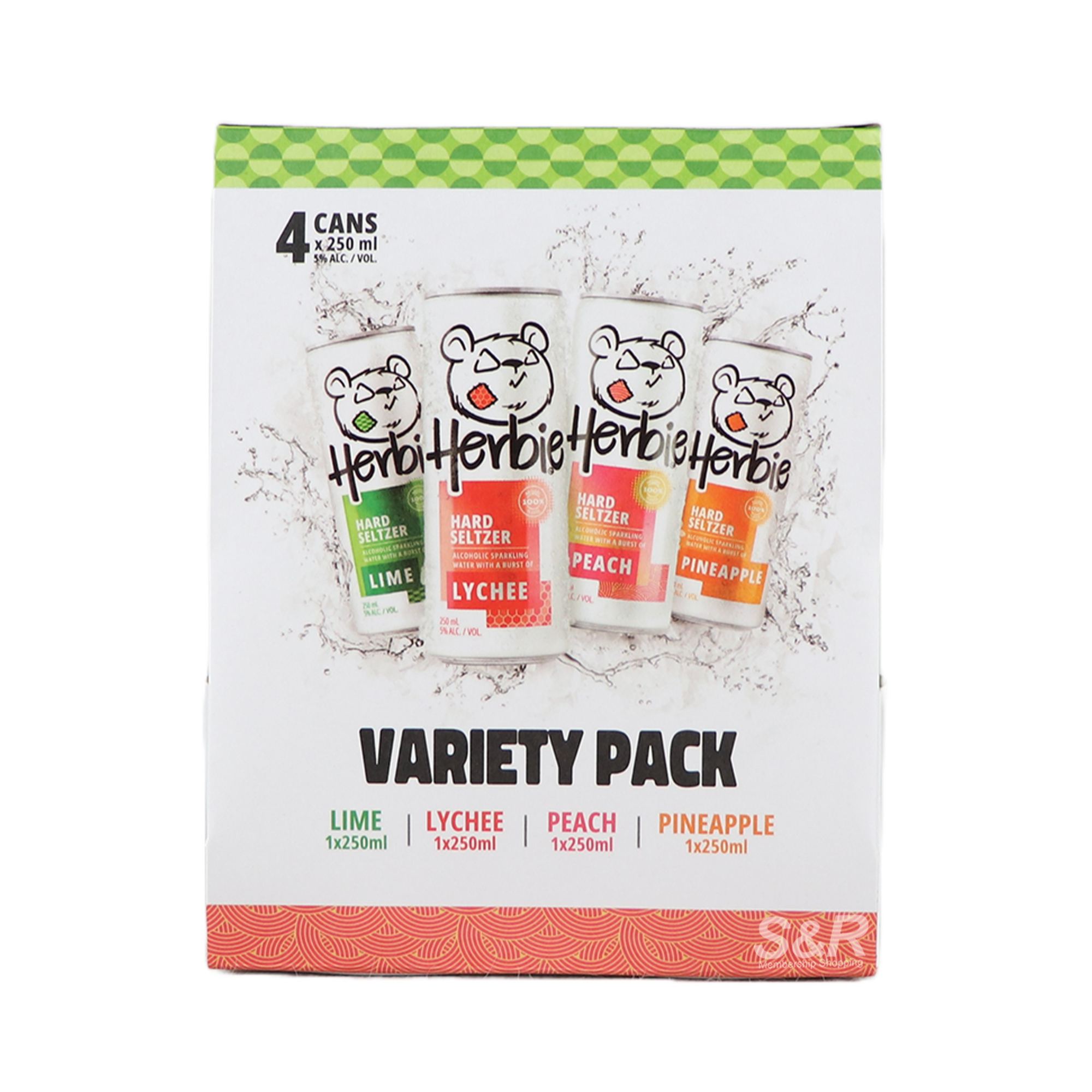 Herbie Hard Seltzer Variety Pack (250mL x 4pcs) Herbie Hard Seltzer Variety Pack (250mL x 4pcs)
